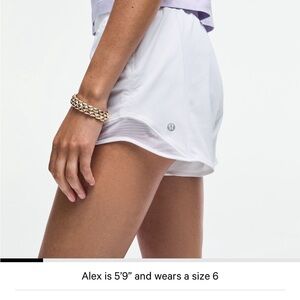 Lululemon Athletica White Athletic Shorts Lightweight Versatile